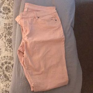 Pink straight leg chinos